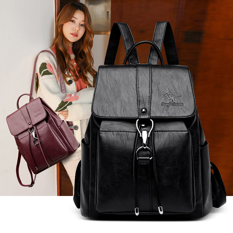 Sac à dos antivol en cuir de g - Fashion Backpack Women avis et prix